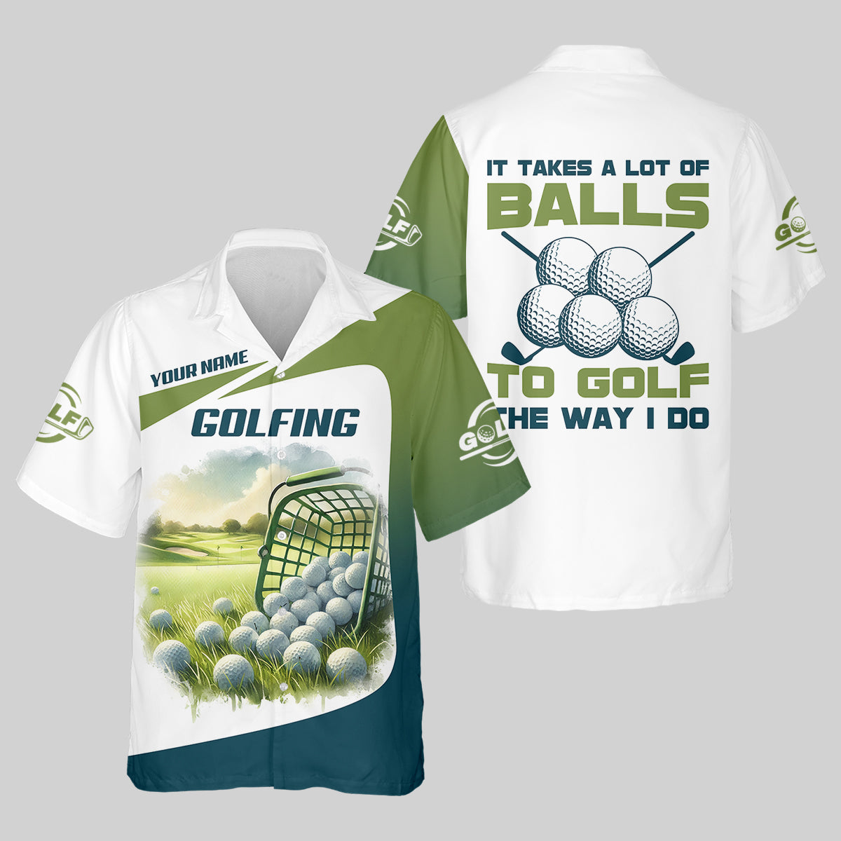 It Takes A Lot Of Balls To Play Golf Like I Do Custom Men Golf Polo Shirt, Golf Lover Gifts