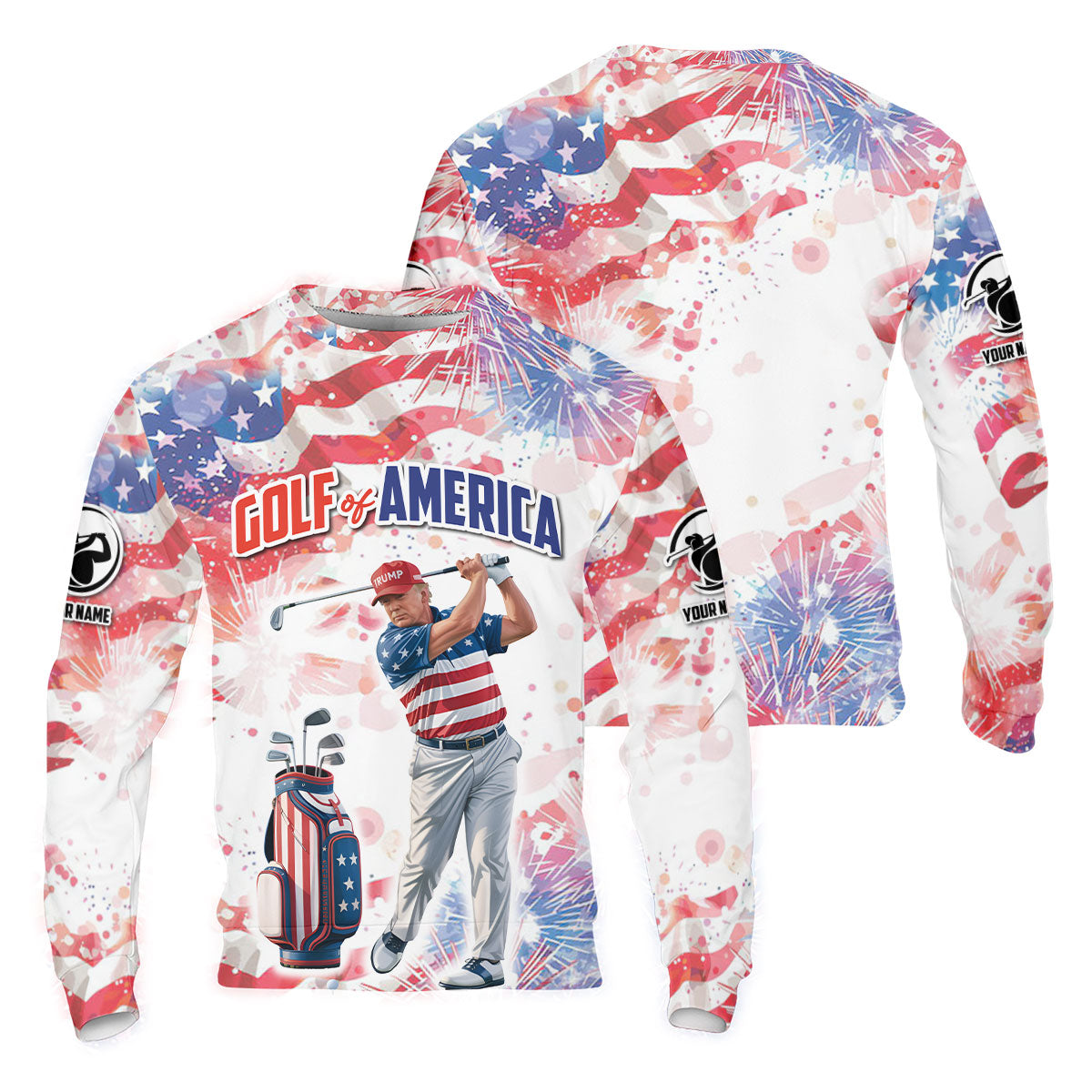 Golf Of America Men Golf Polo, Mens Patriotic Golf Shirts, Patriotic Golf Polo Shirts, Golf Shirt For Men