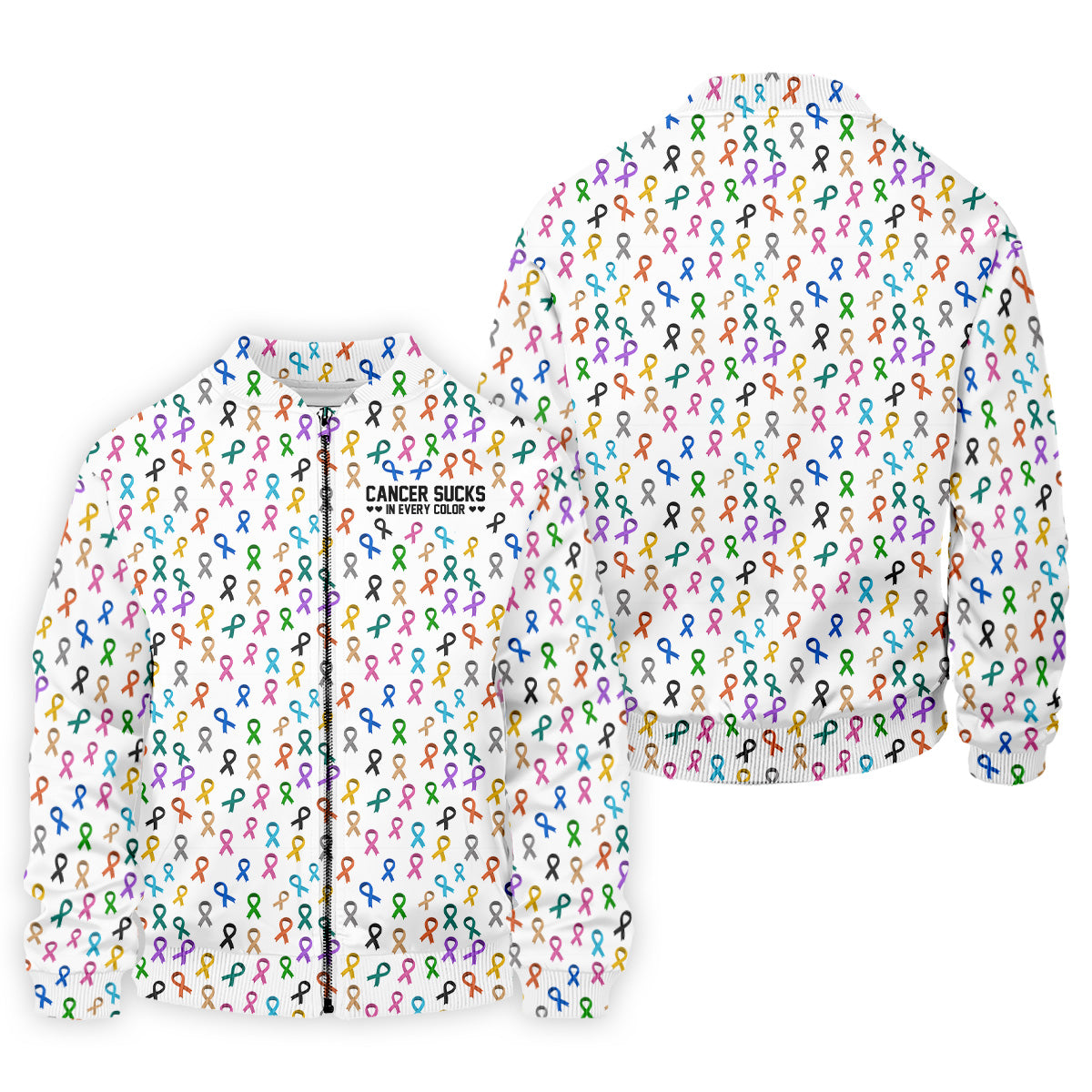 Cancer Sucks In Every Color Men's Polo Shirt, Cancer Awareness Shirt, Cancer Survivor Shirt, Golf Gift For Men