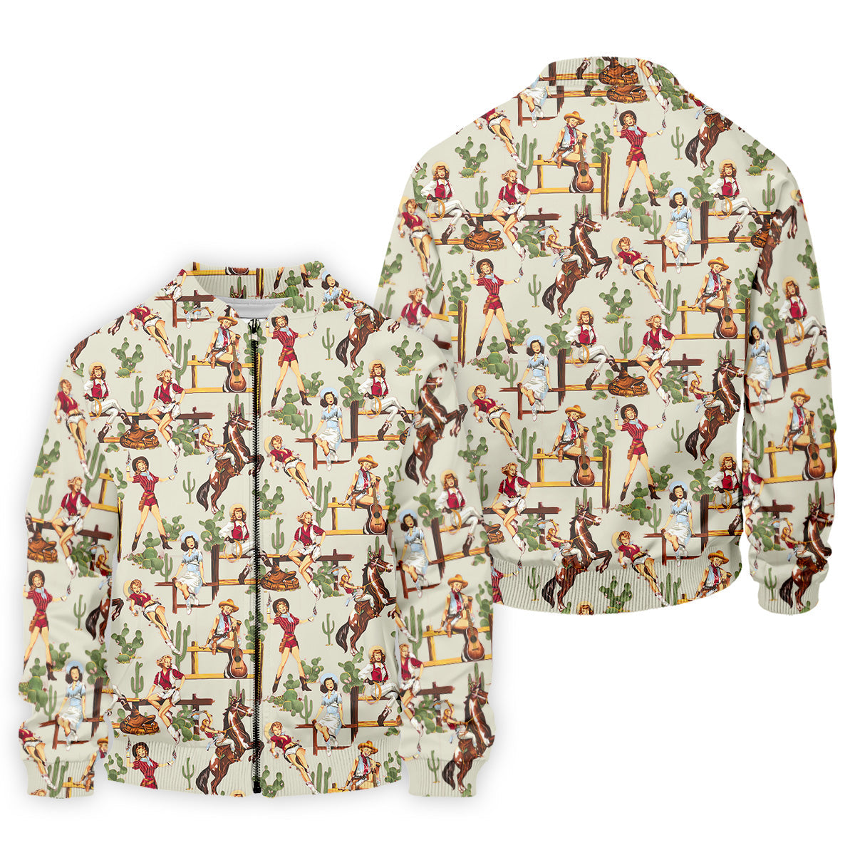 Desert Cowgirl Western Golf Shirt, Fun Golf Shirts For Men, Men's Golf Polo, Cool Golf Gifts