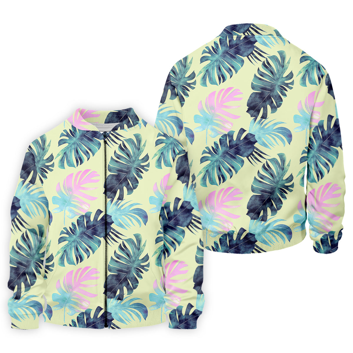 Tropical Palm Leaves Golf Tops For Men, Mens Golf Polo Shirts, Unique Gift For Golfer, Golfing Apparel