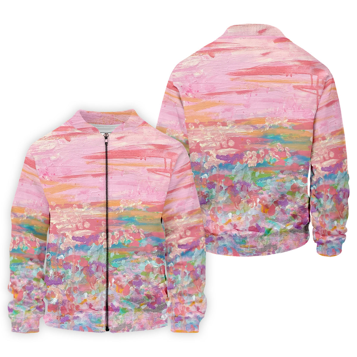 Ombre Colorful Breast Cancer Golf Shirt, Mens Pink Golf Polo, Matching Golf Shirt, Golf Gift For Men