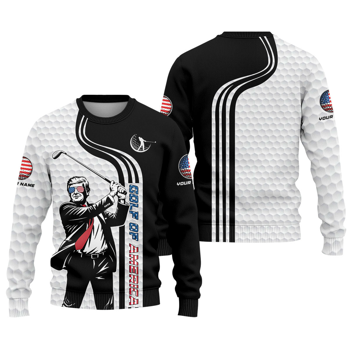 Golf Of America Mens Patriotic Golf Shirts, Mens Golf Gift, Mens Golf Polo Shirts, Golf Shirts For Men