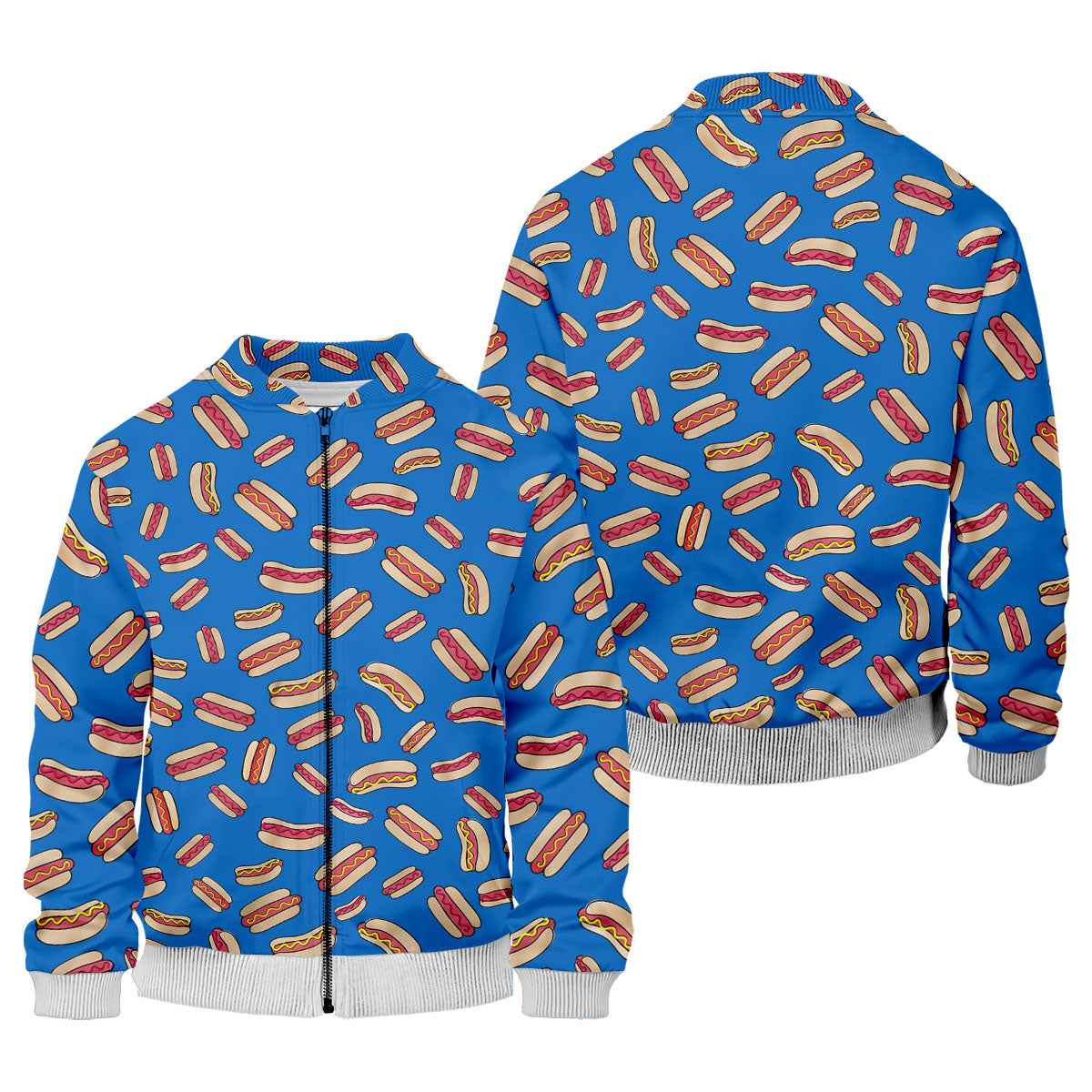 Men's Golf Polo Shirt, Hotdog Funny Golf Shirt, Dad Golf Gift