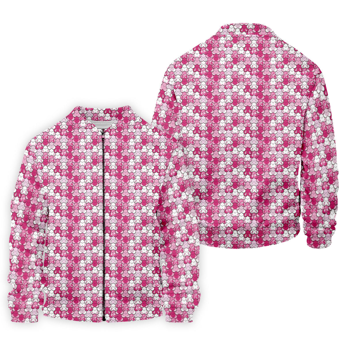 Funny Pink Ribbon Men's Polo Shirt, Breast Cancer Awareness Shirt, Pink Golf Shirt, Men Golf Gift