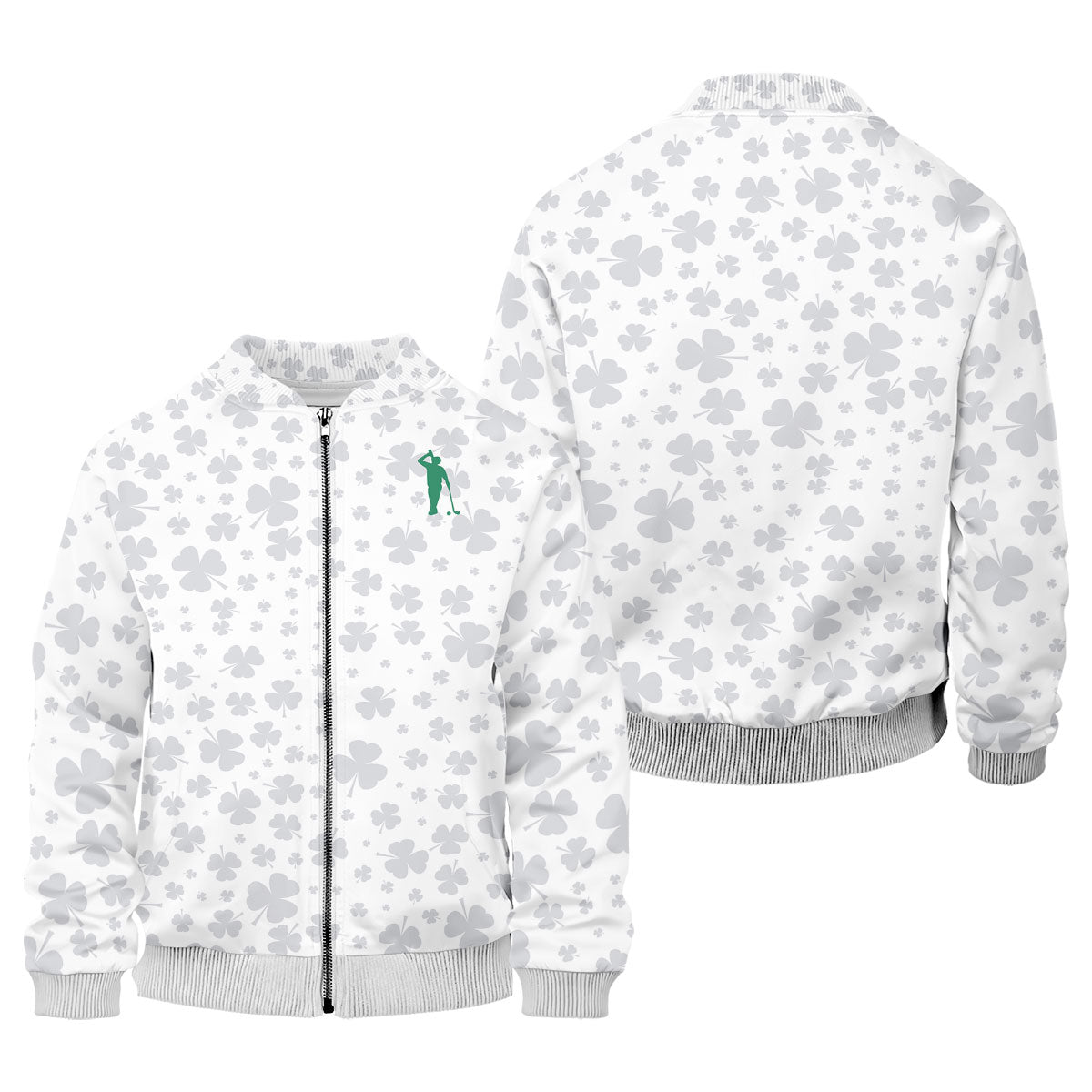 Shamrock Golf Polo Shirt, Mens Golf Shirt, Gift For Golfer