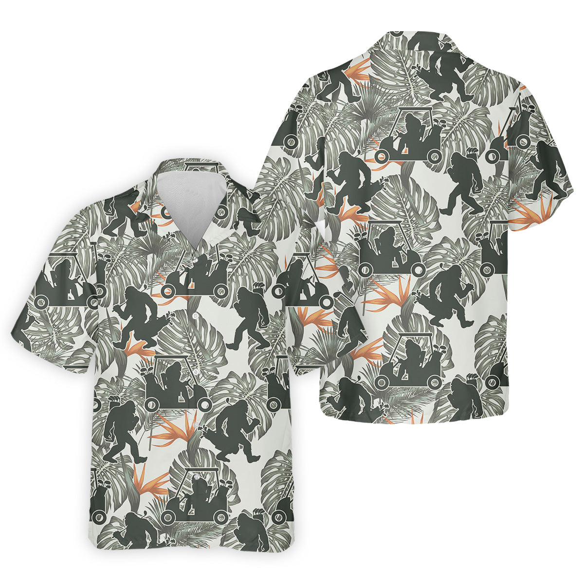 Gorilla Shirt, Hawaiian Golf Shirts, Fun Golf Shirts For Men, Matching Golf Shirts, Golf Shirts For Men