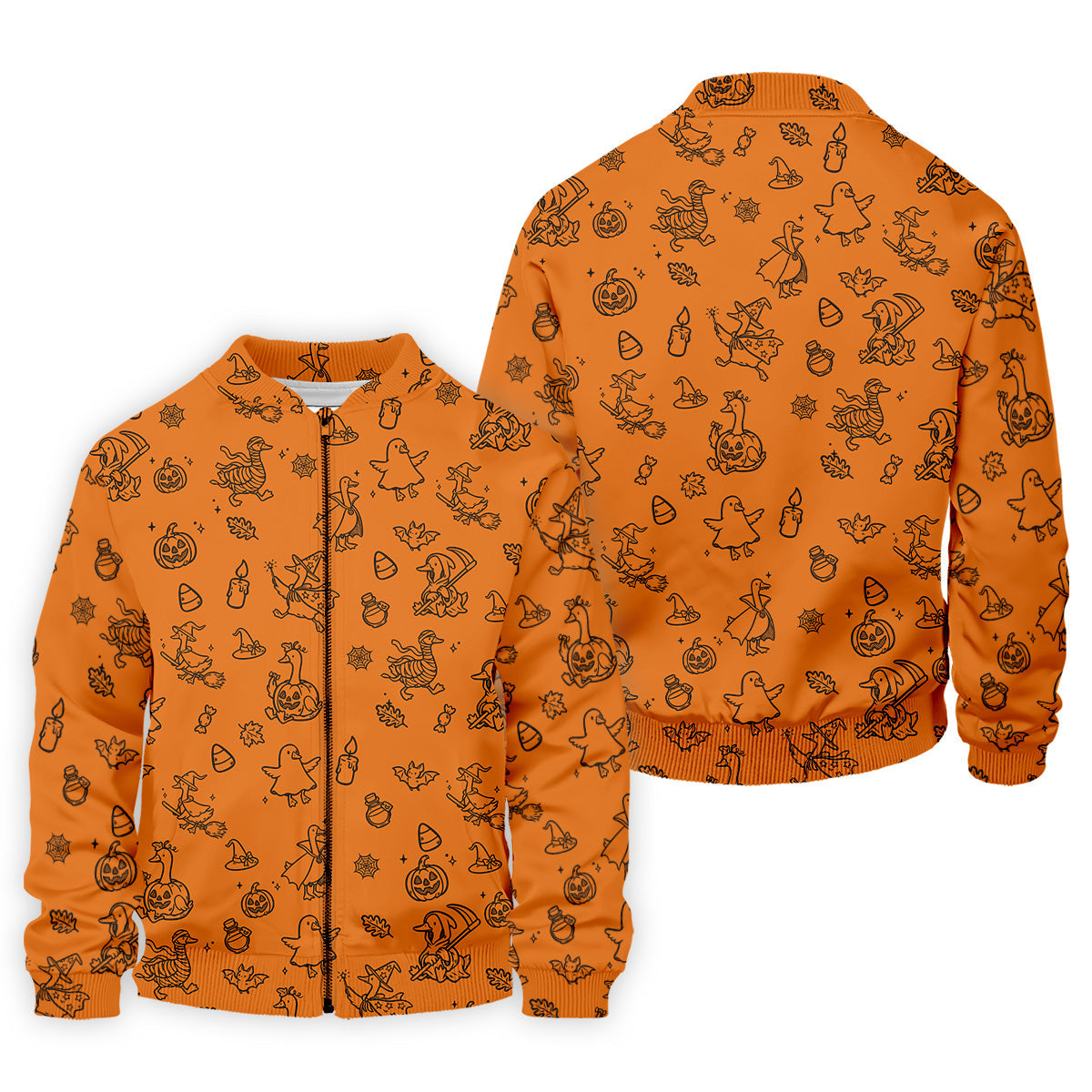 Goose Halloween, Doodle Pattern, Orange Golf Shirt, Mens Funny Golf Shirts, Long Sleeve Golf Shirts, Men Golf Polo
