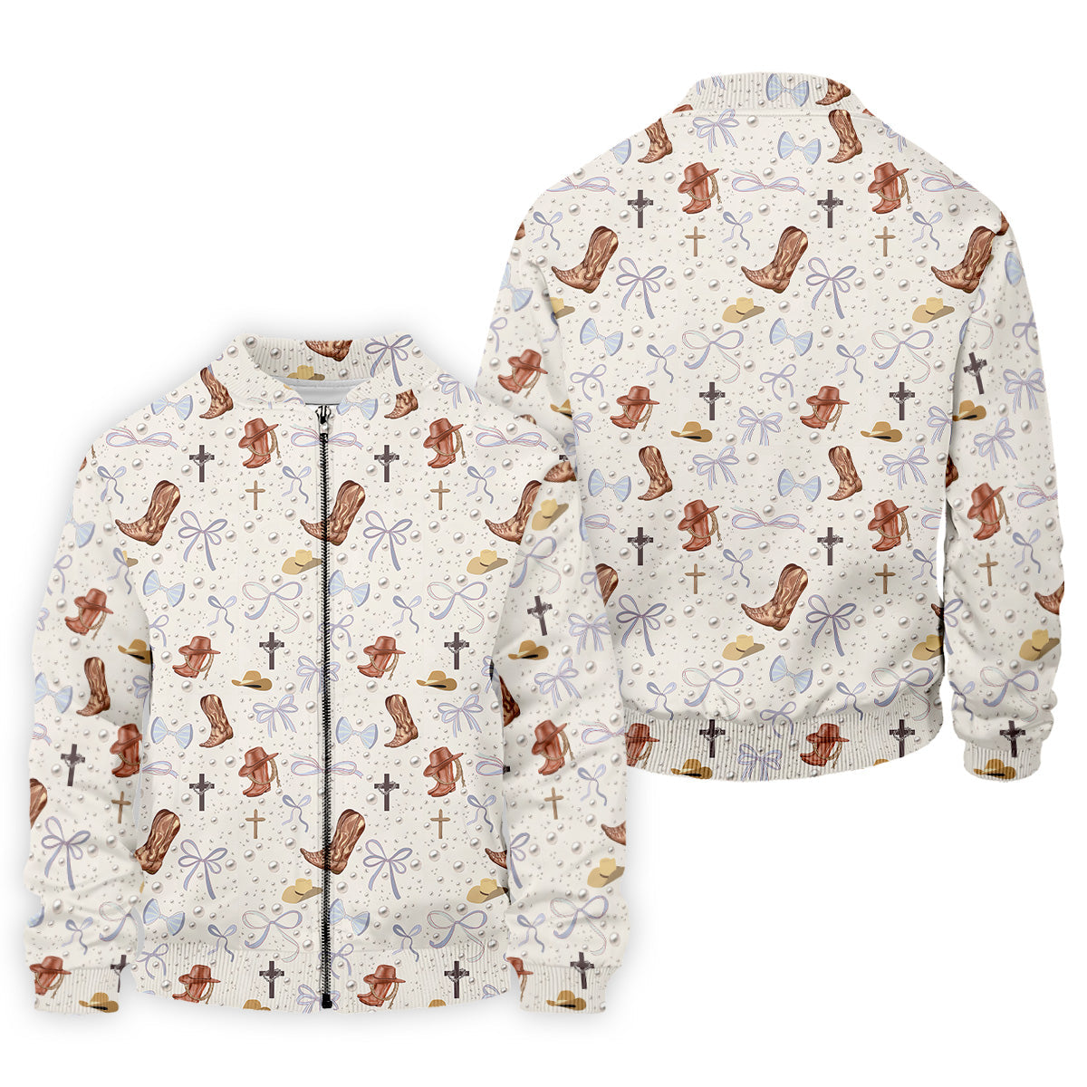 Coquette Pattern Western Golf Shirt, Fun Golf Shirts For Men, Men's Golf Polo, Golfing Apparel