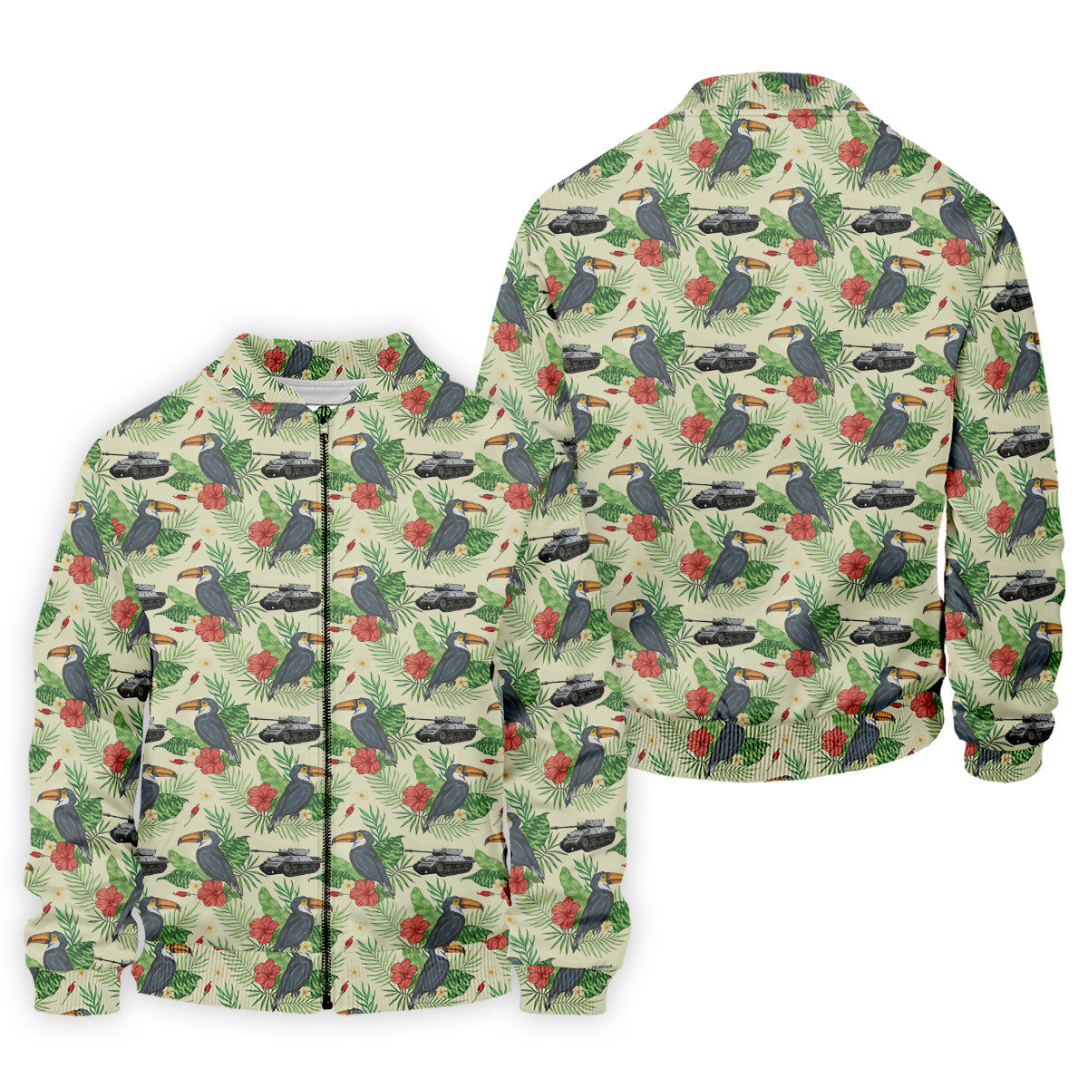 Tropical Toucan Golf Polo Shirts, Golfing Apparel, Men Golf Gift, Funny Golf Shirt, Tropical Shirt