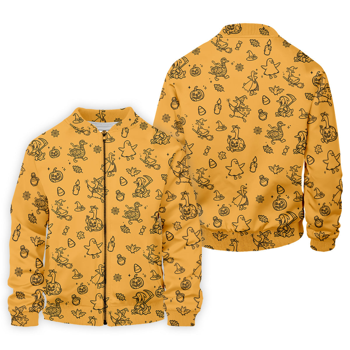 Goose Halloween, Doodle Pattern, Yellow Golf Shirt, Mens Funny Golf Shirts, Long Sleeve Golf Shirts, Men Golf Polo