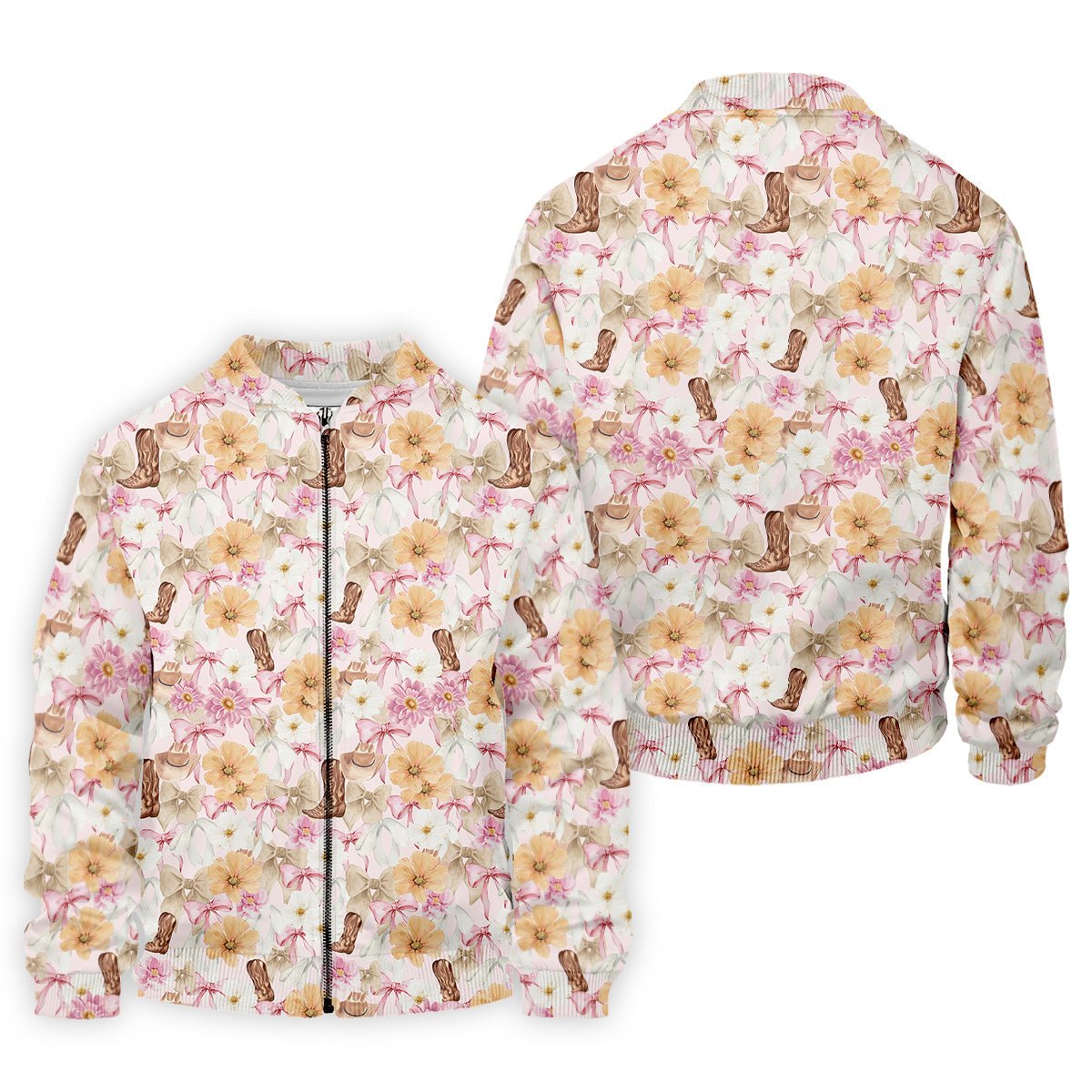 Coquette Flower Western Golf Shirt, Cute Golf Outfit, Matching Golf Shirt, Men's Golf Polo