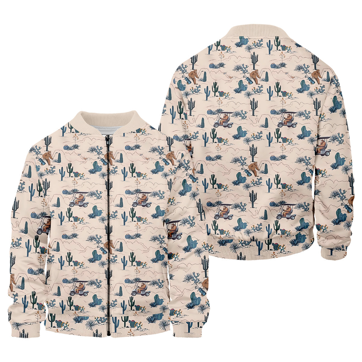 Bigfoot On The Green Men's Golf Polo Shirt, Funny Golf Shirt, Men Golf Gifts