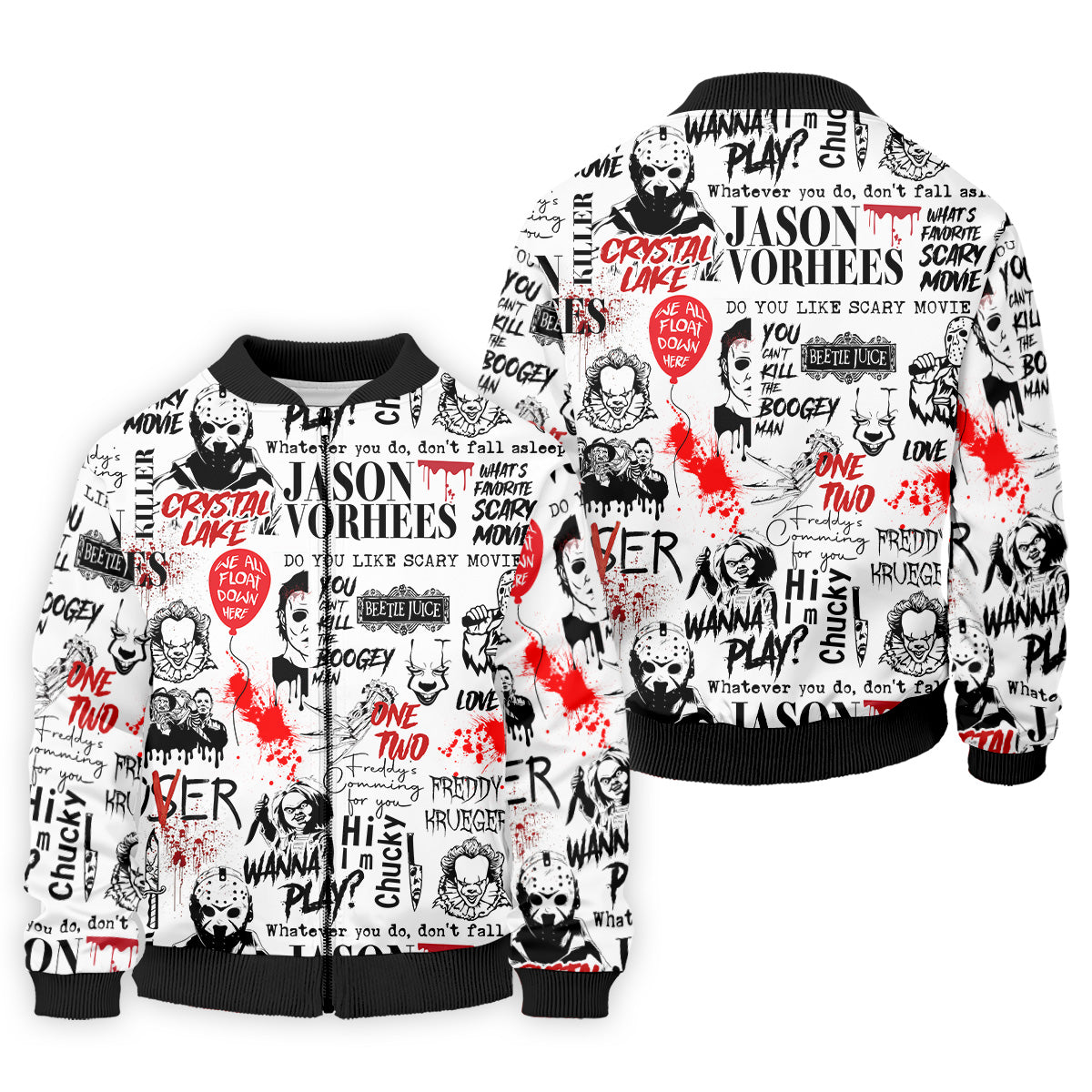 Never Stop Dreaming Halloween Golf Shirt, Mens Funny Golf Shirts, Horror Movie Shirt