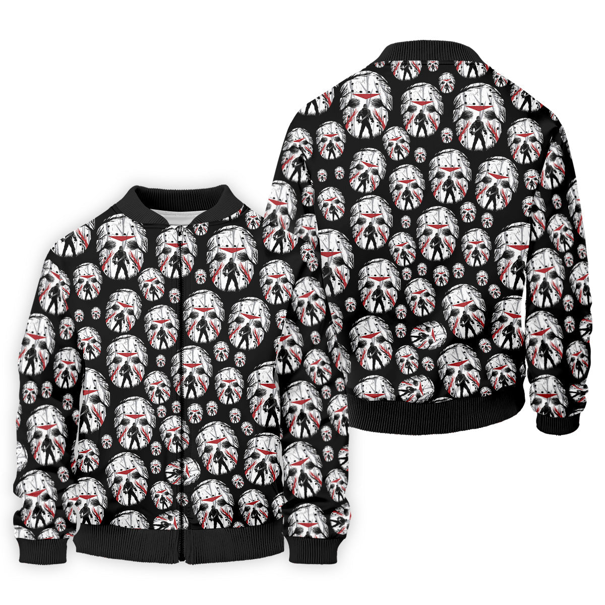 Jason Horror Character Men's Polo Shirt, Horror Movie Shirt, Halloween Golf Shirt, Scary Halloween Shirts