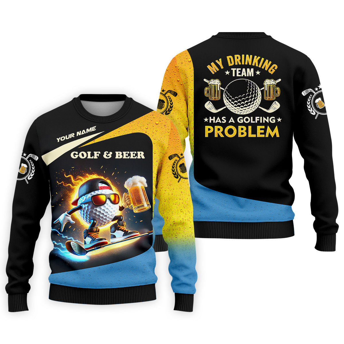 My Drinking Team Has A Golfing Problem Funny Golf Polo Shirt, Gift For Golfers, Team Golf Shirts