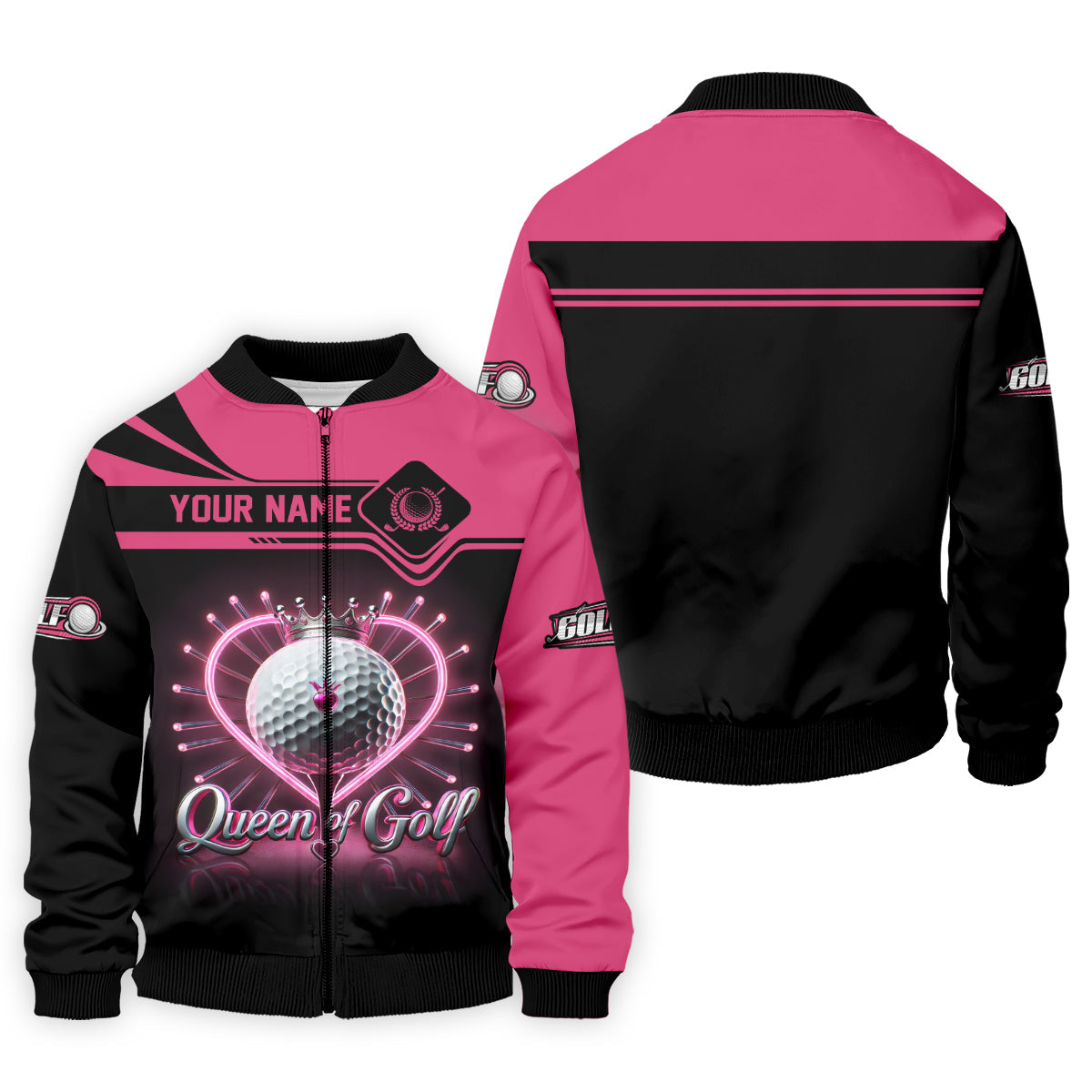 Queen Of Golf Custom Funny Womens Golf Polo Shirt, Ladies Golf Shirt, Mothers Day Gifts