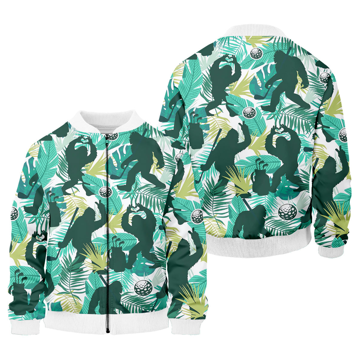 Bigfoot Sasquatch Golf Polo Shirt, Funny Golf Shirt, Men Golf Gifts