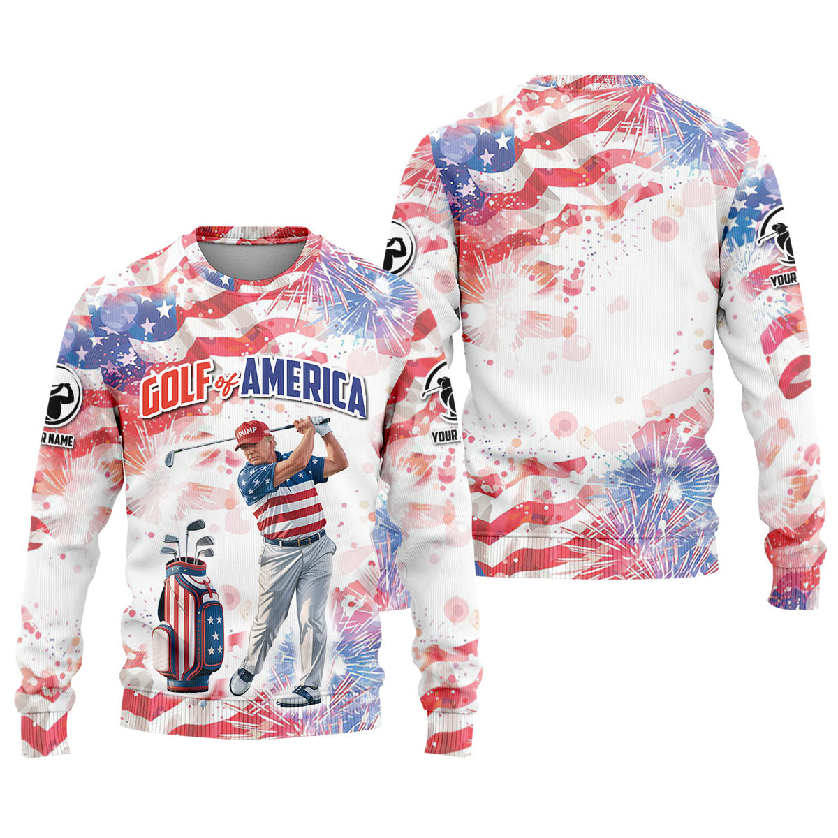 Golf Of America Men Golf Polo, Mens Patriotic Golf Shirts, Patriotic Golf Polo Shirts, Golf Shirt For Men