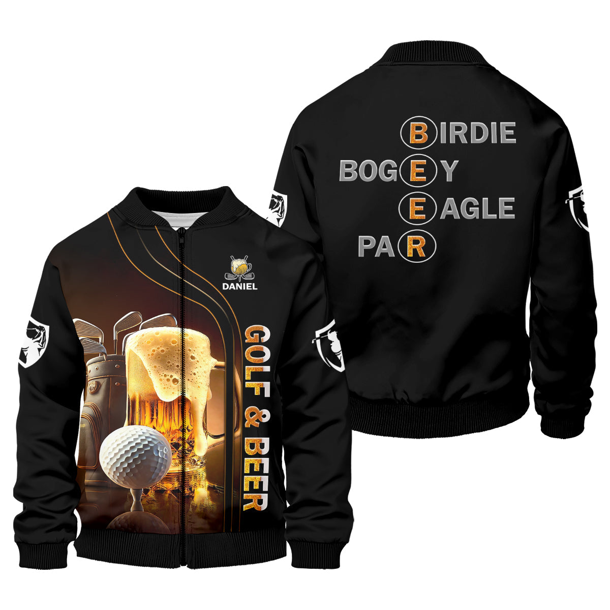 Golf And Beer Custom Long Sleeve Golf T Shirt, Funny Golf Shirt, Gift For Golfers