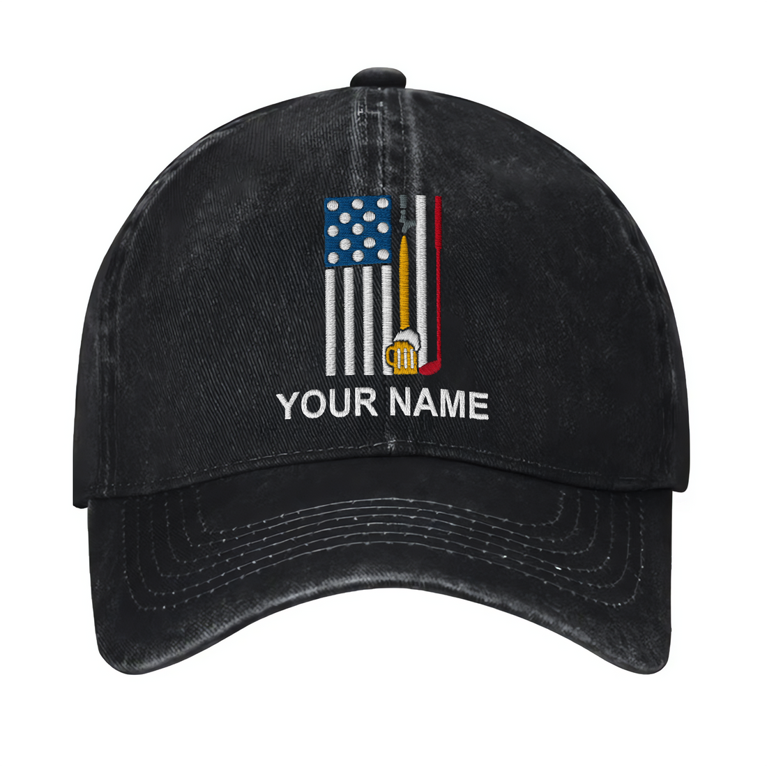 Golf Beer Custom Embroidered Baseball Cap, Funny Golf Hat, Dad Golf Gift