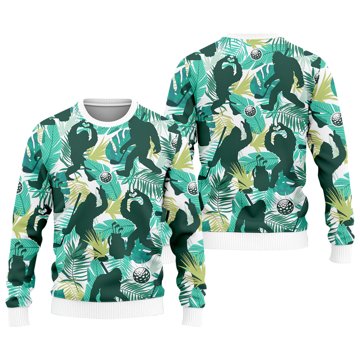 Bigfoot Sasquatch Golf Polo Shirt, Funny Golf Shirt, Men Golf Gifts