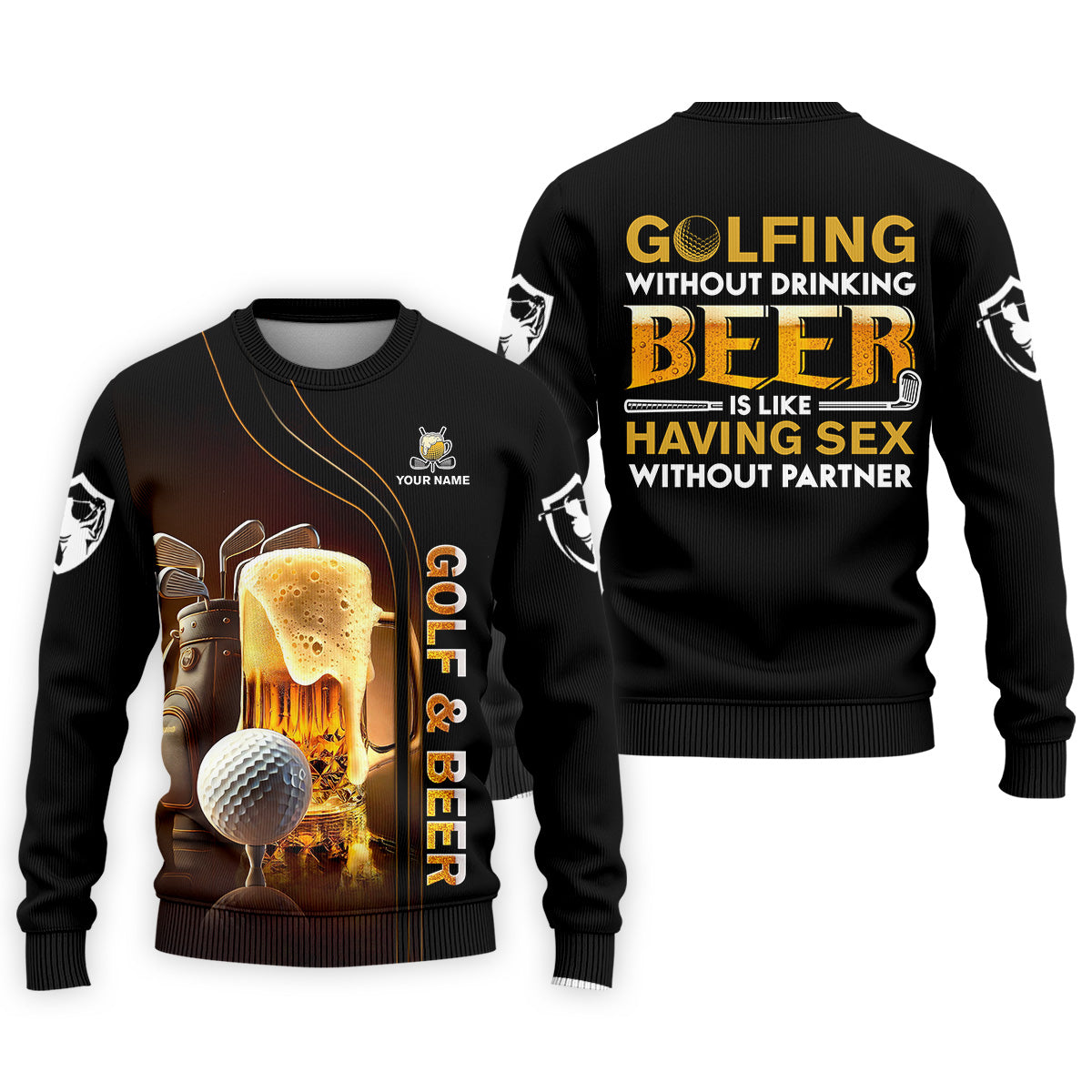 Golfing Without Drinking Beer Men's Golf Polo Shirt, Golf Beer Shirt, Fun Golf Polo Shirt, Golf Gift For Him