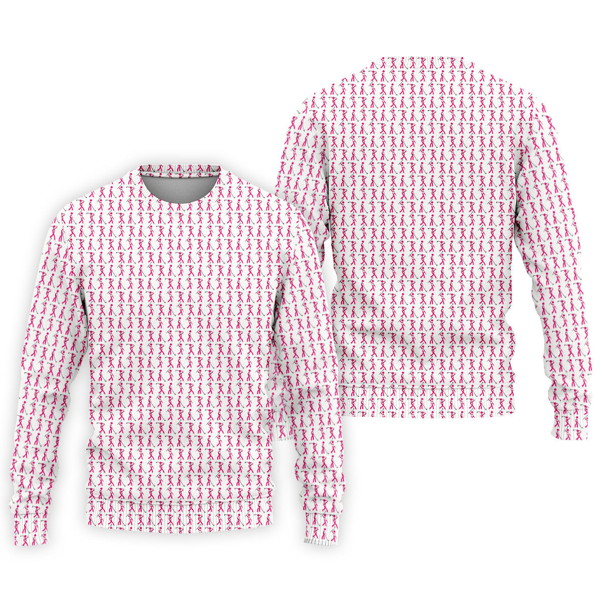 Funny Stick Breast Cancer Golf Shirt, Breast Cancer Support Shirts, Funny Men Golf Polo Shirt