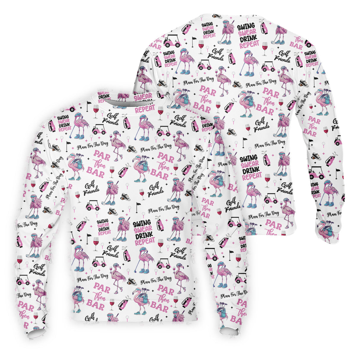 Par Then Bar Flamingo Funny Men Polo Shirt,  US Patriotic Pride Men's Golf Polo Shirt, Patriotic Golf Shirt, USA Golf Shirt