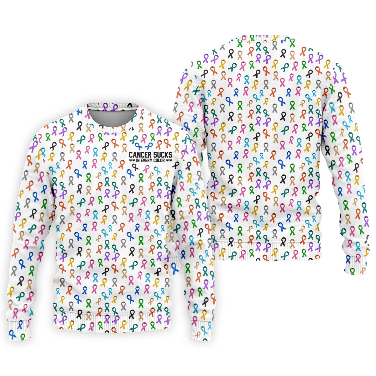 Cancer Sucks In Every Color Men's Polo Shirt, Cancer Awareness Shirt, Cancer Survivor Shirt, Golf Gift For Men