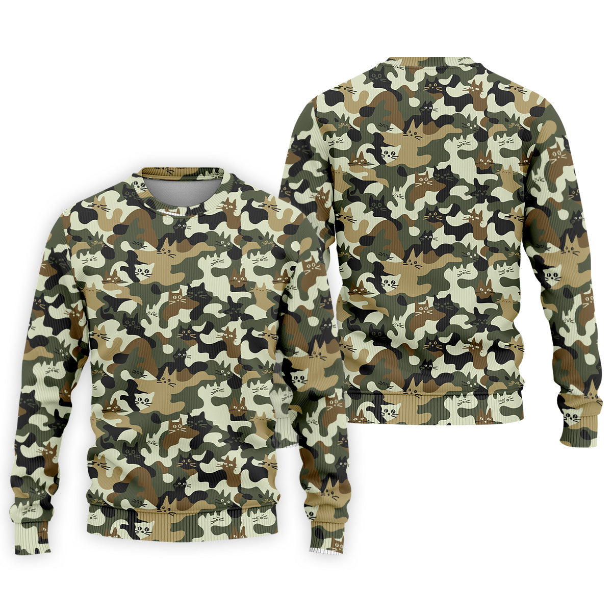 Funny Cat Camo Men's Golf Polo Shirt, Cat Golf Shirt, Funny Golf Shirt, Mens Golf Gift