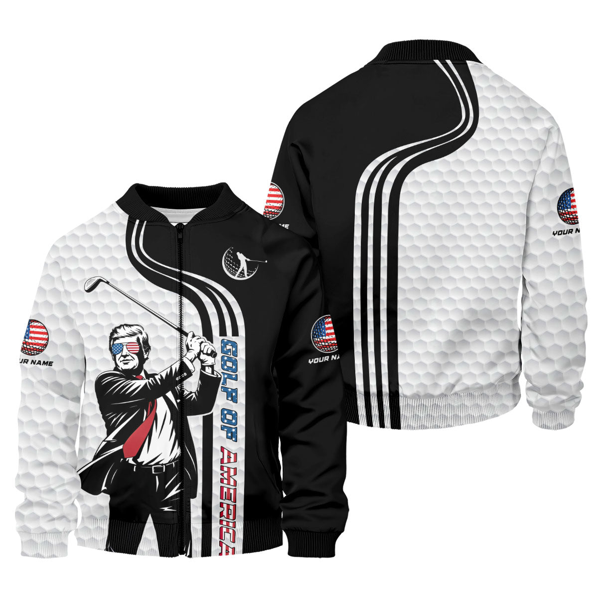 Golf Of America Mens Patriotic Golf Shirts, Mens Golf Gift, Mens Golf Polo Shirts, Golf Shirts For Men