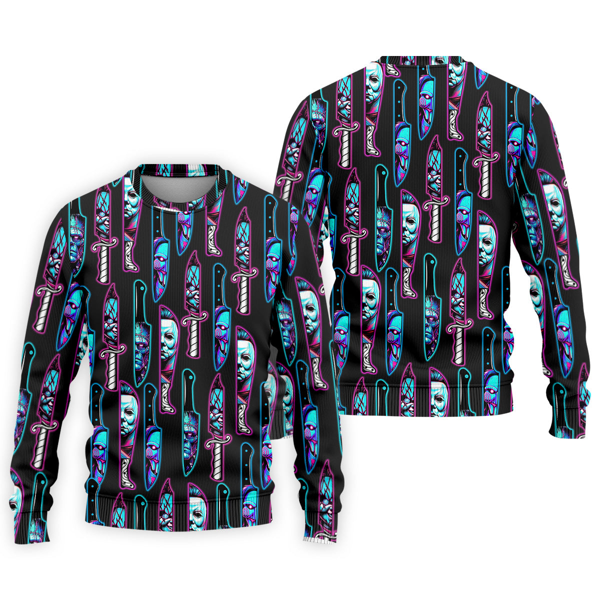 Funny Horror Character Men's Polo Shirt, Horror Movie Shirt, Halloween Golf Shirt, Scary Halloween Shirts, Men Golf Gifts