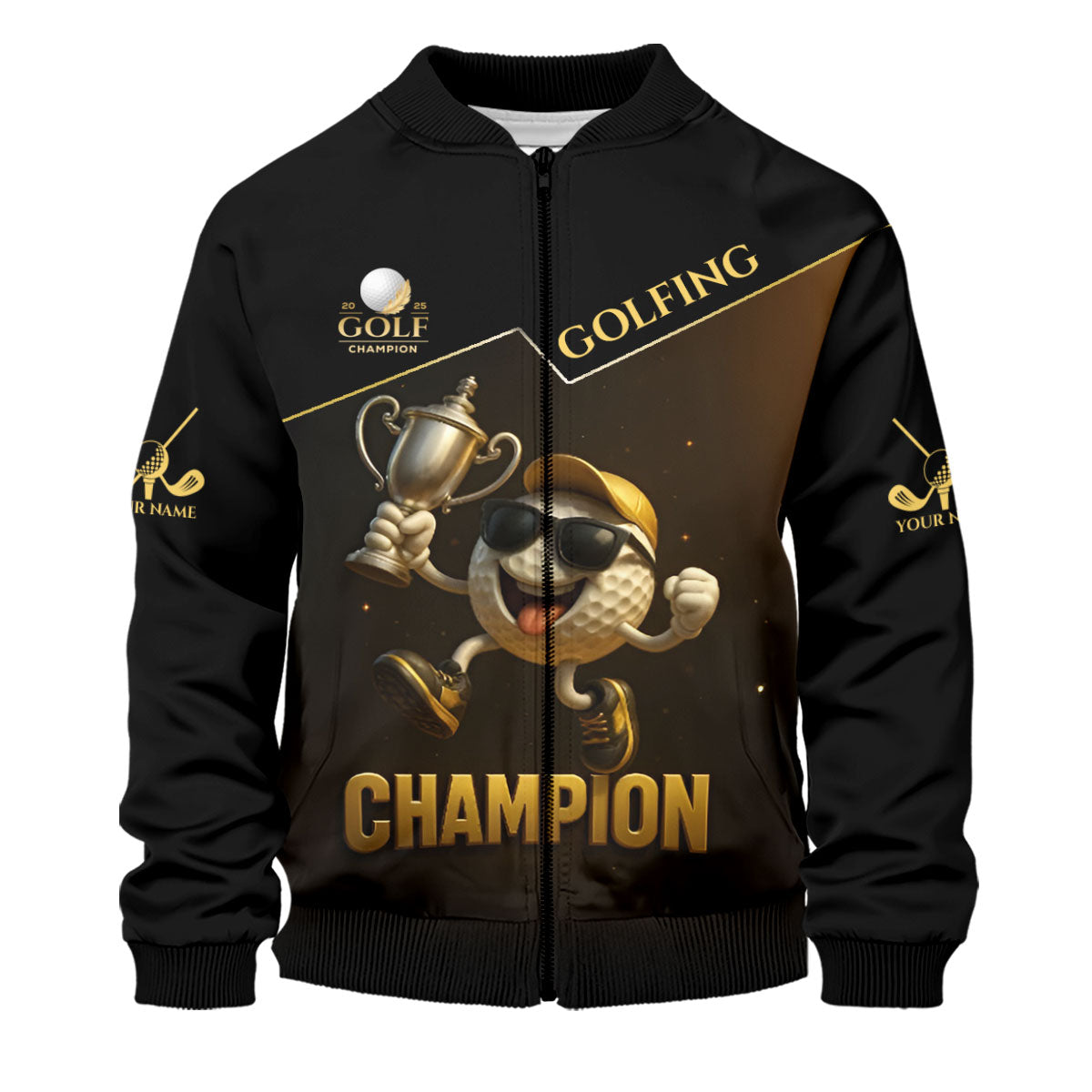 Golf Champion Funny Shirt, Men's Funny Graphic Golf Polo Shirt, Dad Golf Gift