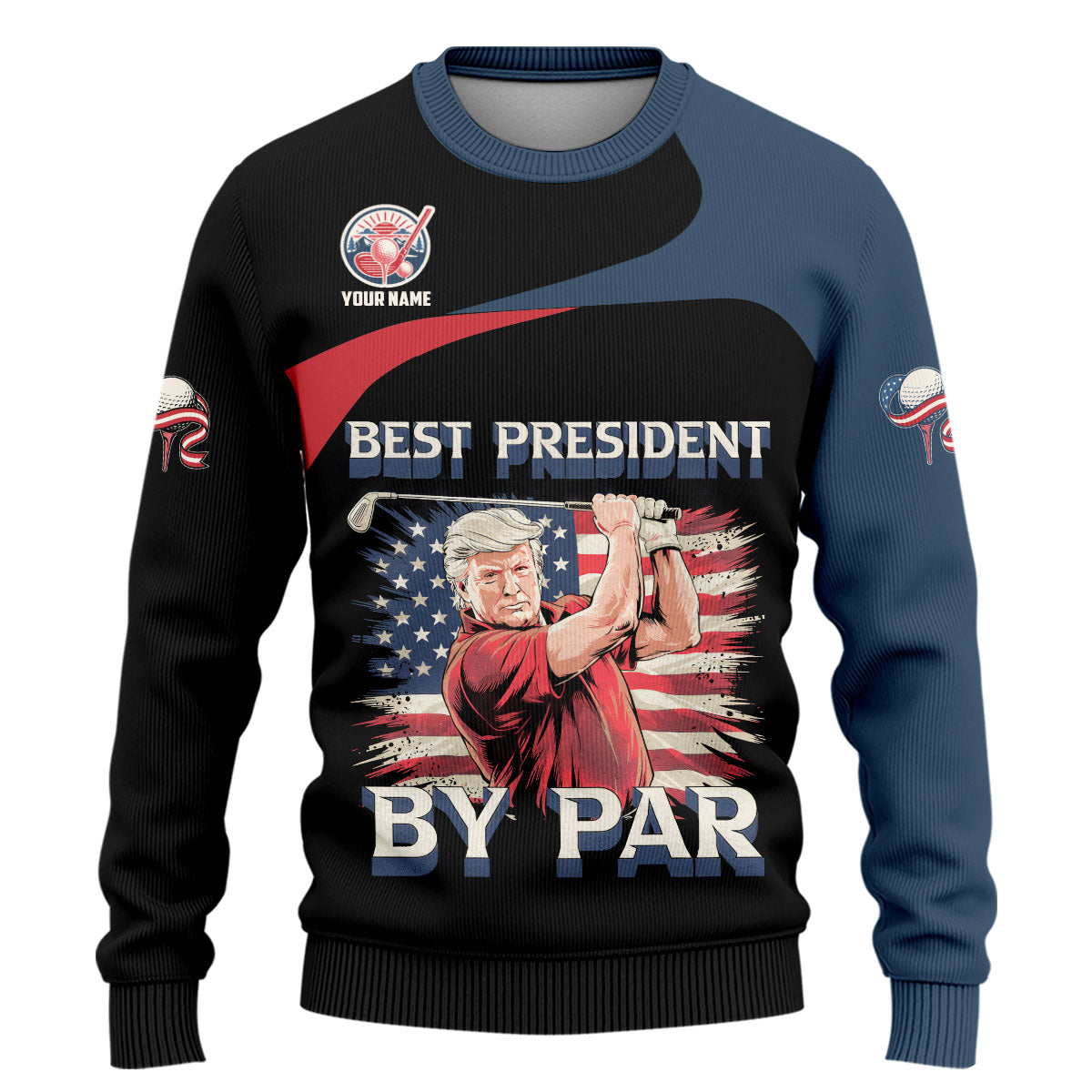 Funny Best President By Par Customize Golf Shirts For Men, Golf Clothes Men, Men Golf Gifts
