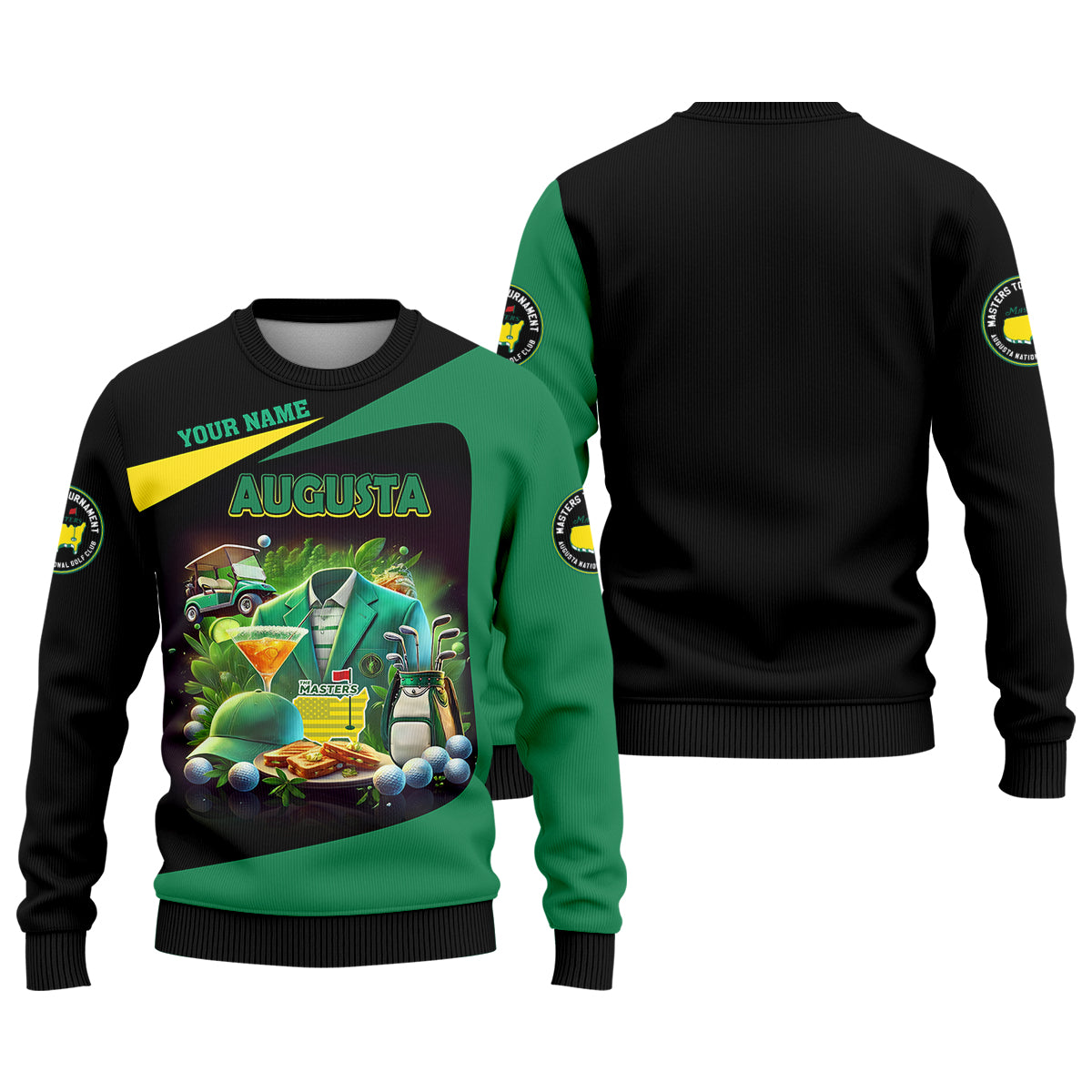 Custom Augusta Golf Master Men's Golf Polo Shirt, Mens Golf Gift, Mens Golf Shirt