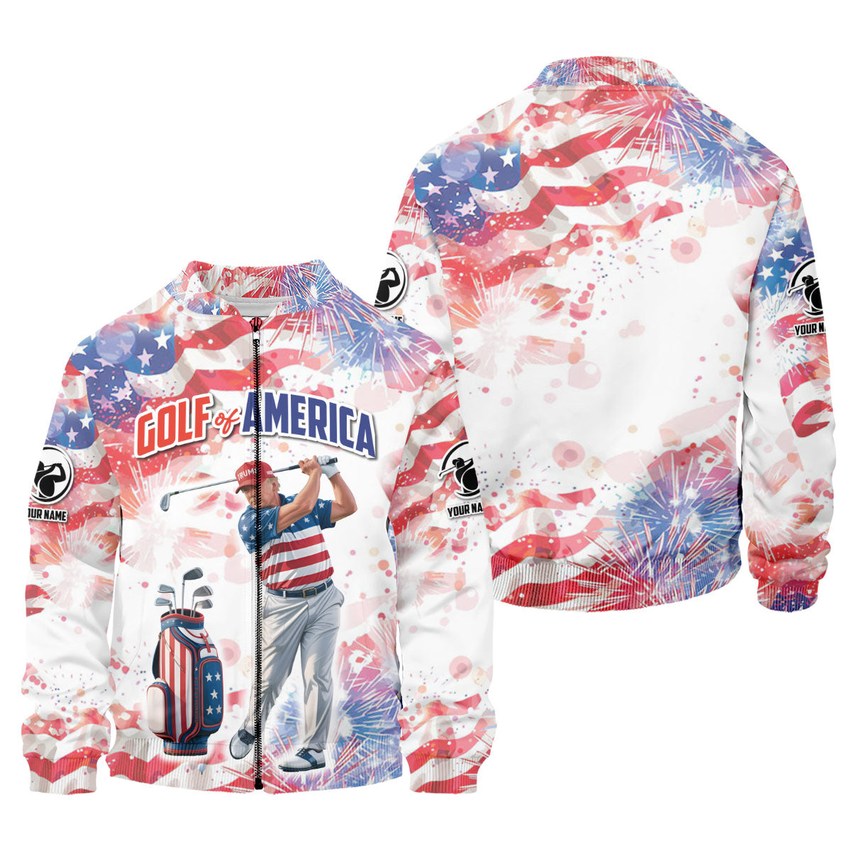 Golf Of America Men Golf Polo, Mens Patriotic Golf Shirts, Patriotic Golf Polo Shirts, Golf Shirt For Men