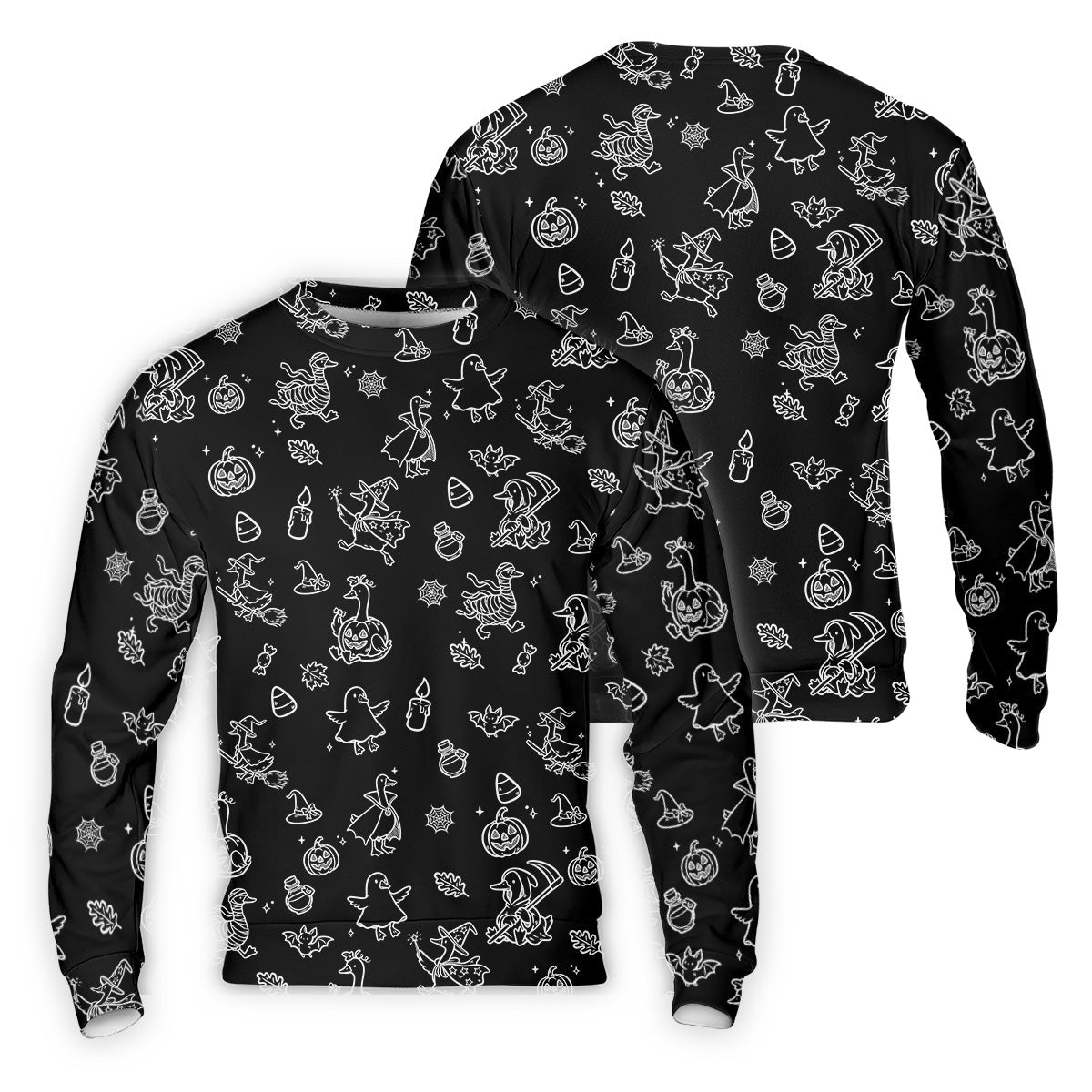 Goose Halloween, Doodle Pattern, Black Golf Polo, Mens Funny Golf Shirts, Long Sleeve Golf Shirts, Men Golf Polo