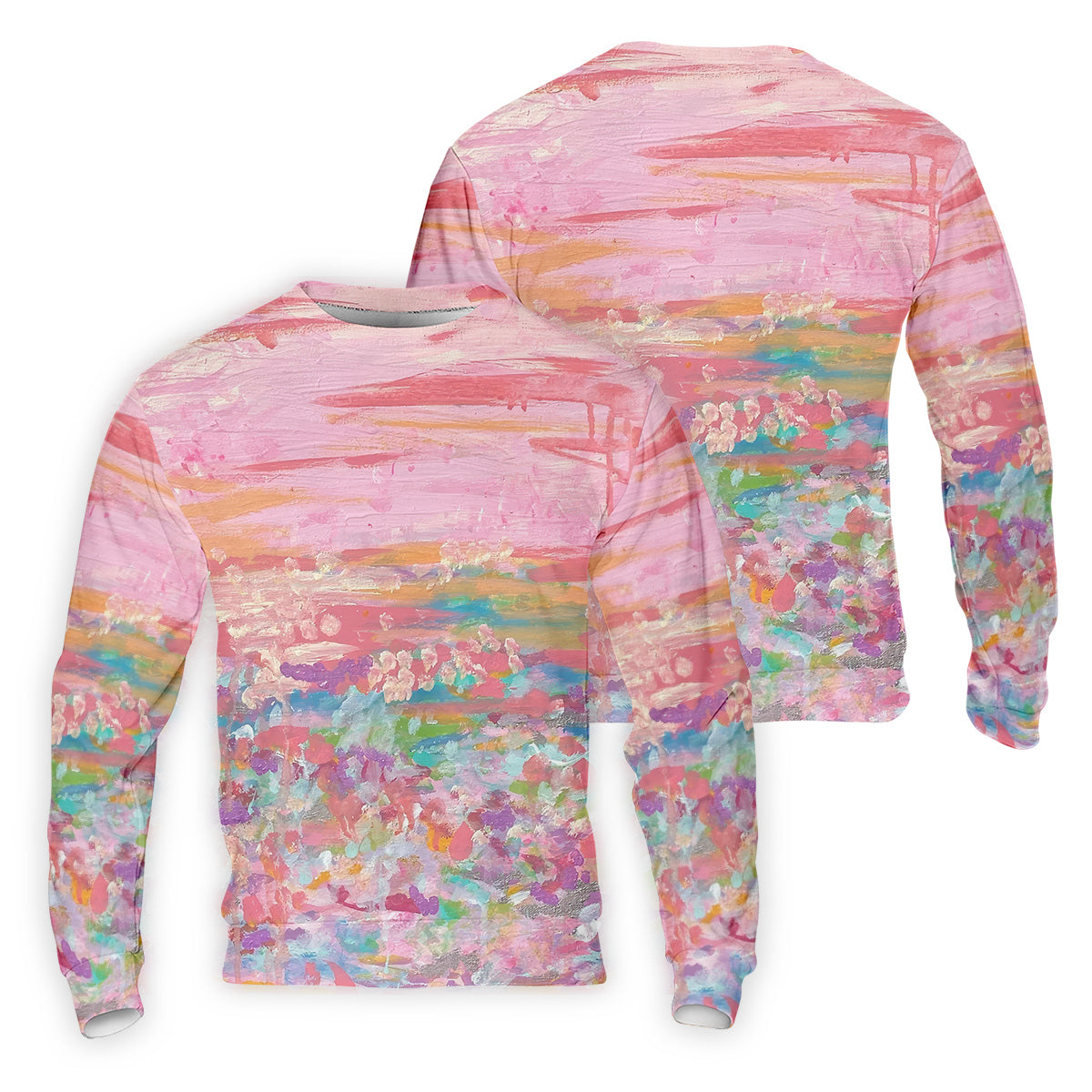 Ombre Colorful Breast Cancer Golf Shirt, Mens Pink Golf Polo, Matching Golf Shirt, Golf Gift For Men