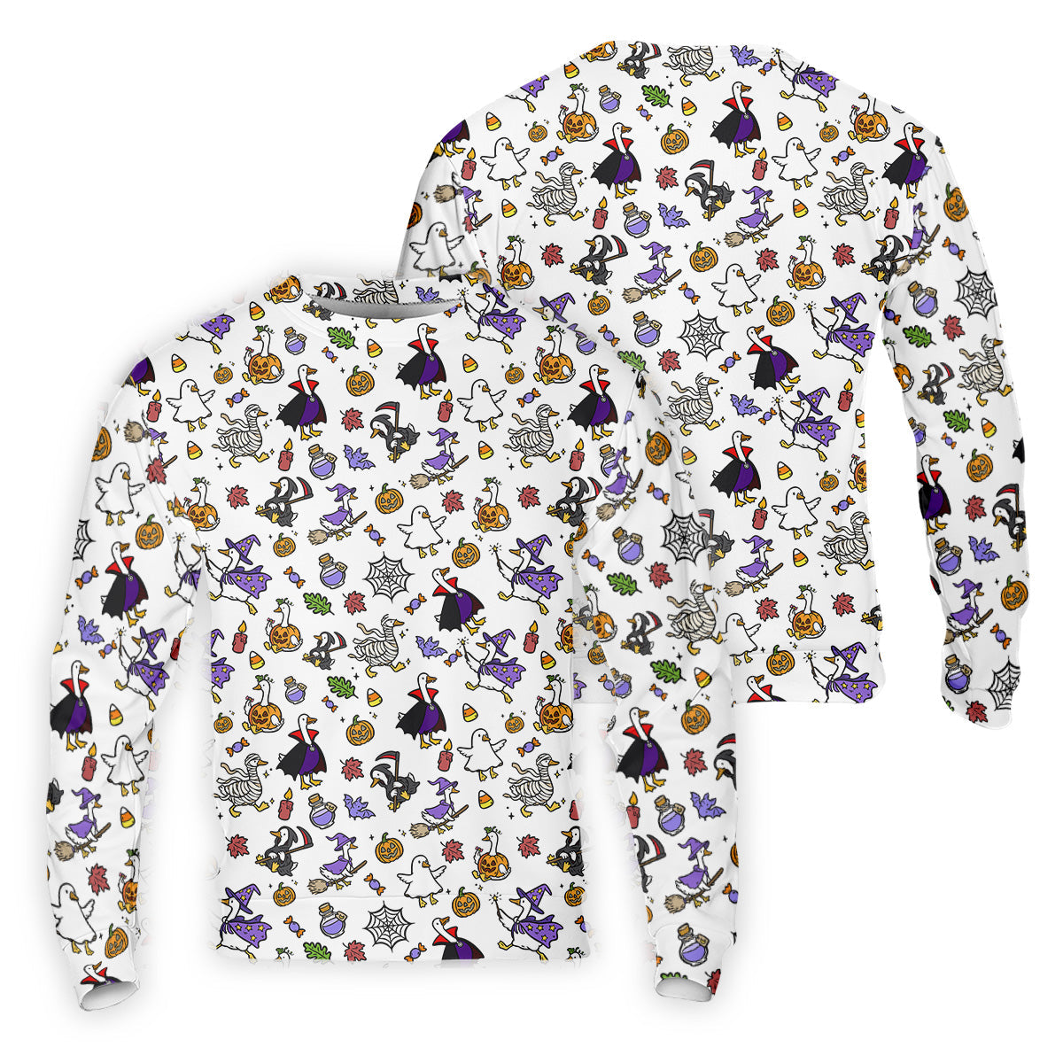 Goose Halloween Golf Shirt, Patterned Golf Polos, Mens Funny Golf Shirts, Long Sleeve Golf Shirts, Men Golf Polo