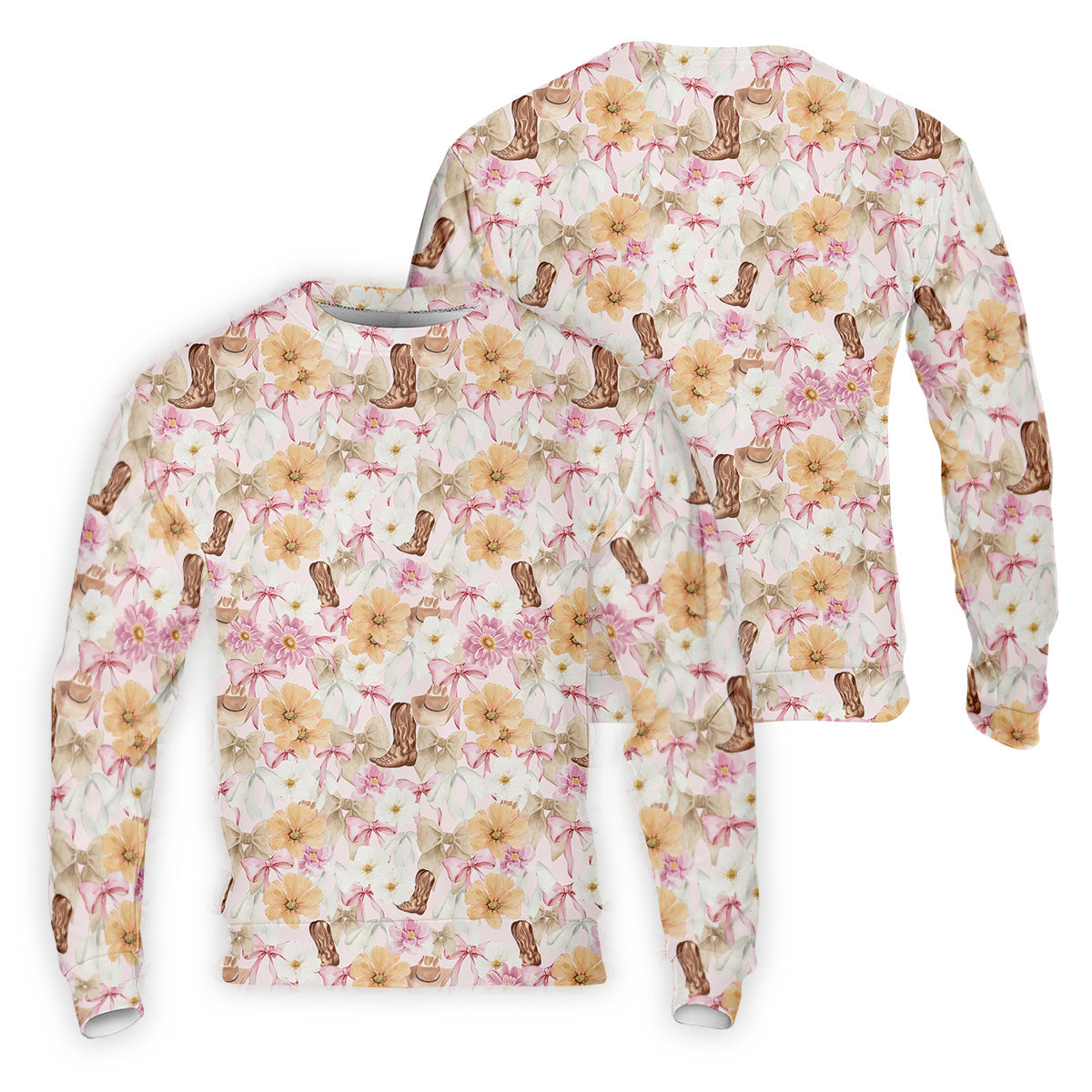 Coquette Flower Western Golf Shirt, Cute Golf Outfit, Matching Golf Shirt, Men's Golf Polo