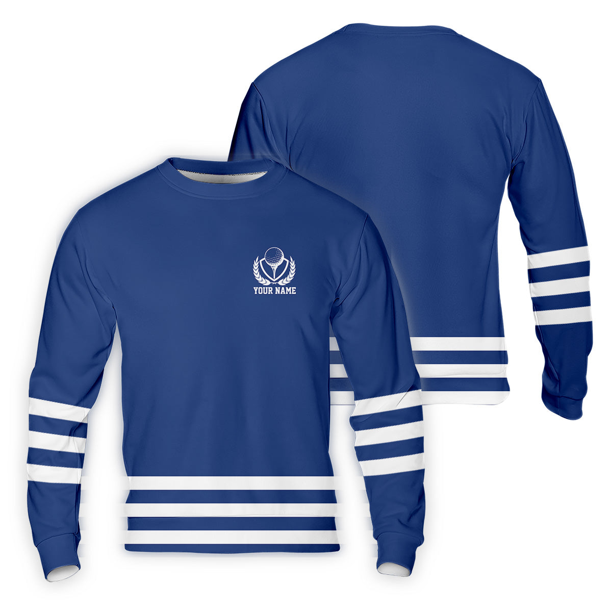 Blue And White Striped Golf Shirt, Golf Tops For Men, Mens Golf Polo Shirts, Cool Golf Gifts, Golfing Apparel