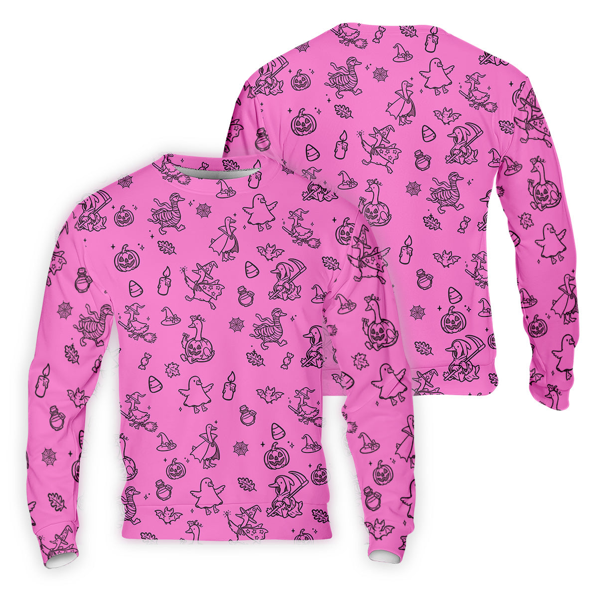 Goose Halloween, Doodle Pattern, Hot Pink Golf Shirt, Mens Funny Golf Shirts, Long Sleeve Golf Shirts, Men Golf Polo