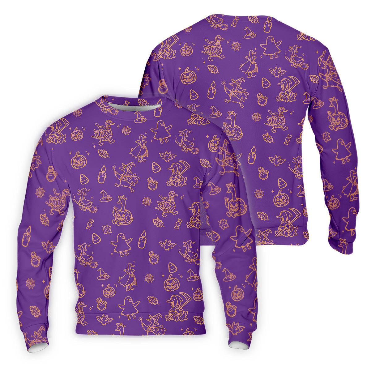 Goose Halloween, Doodle Pattern, Purple Golf Shirt, Mens Funny Golf Shirts, Long Sleeve Golf Shirts, Men Golf Polo