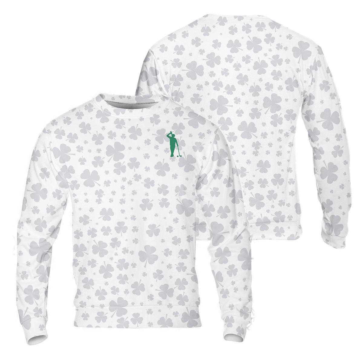 Shamrock Golf Polo Shirt, Mens Golf Shirt, Gift For Golfer