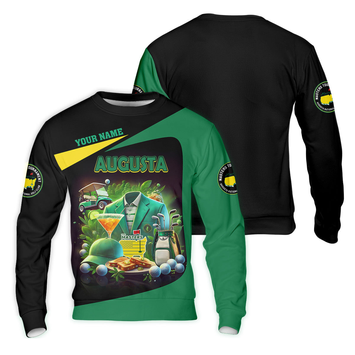 Custom Augusta Golf Master Men's Golf Polo Shirt, Mens Golf Gift, Mens Golf Shirt