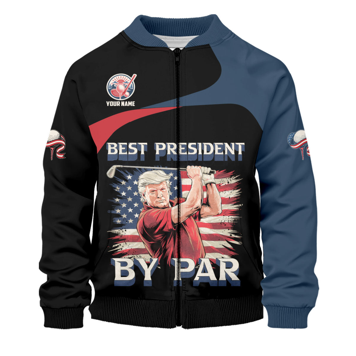 Funny Best President By Par Customize Golf Shirts For Men, Golf Clothes Men, Men Golf Gifts