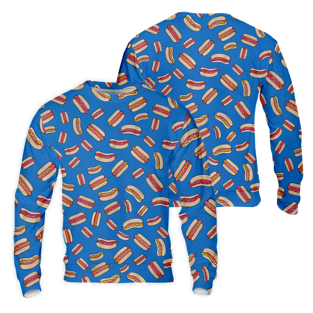 Men's Golf Polo Shirt, Hotdog Funny Golf Shirt, Dad Golf Gift