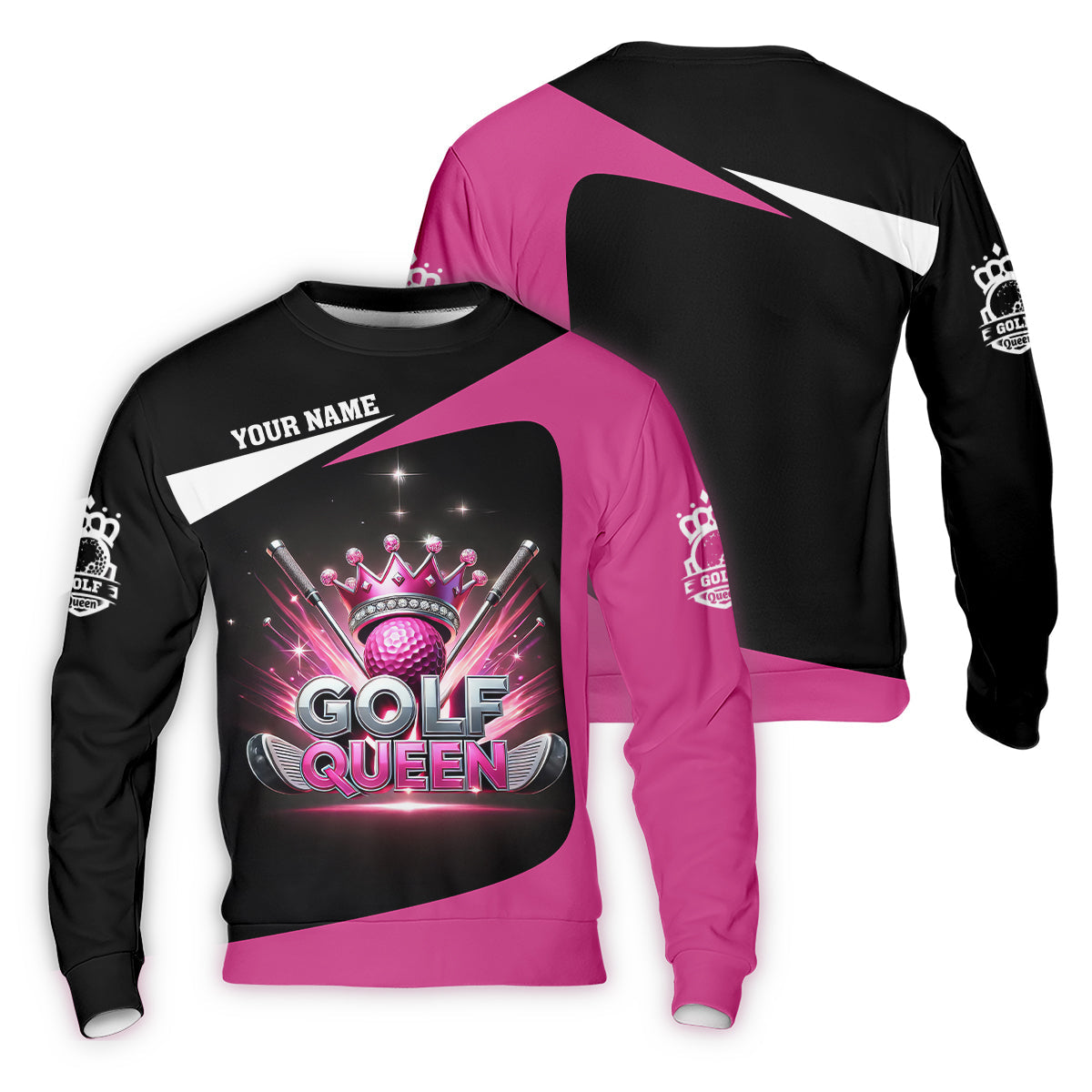 Golf Queen Custom Funny Womens Golf Polo Shirt, Ladies Golf Shirt, Mothers Day Gifts