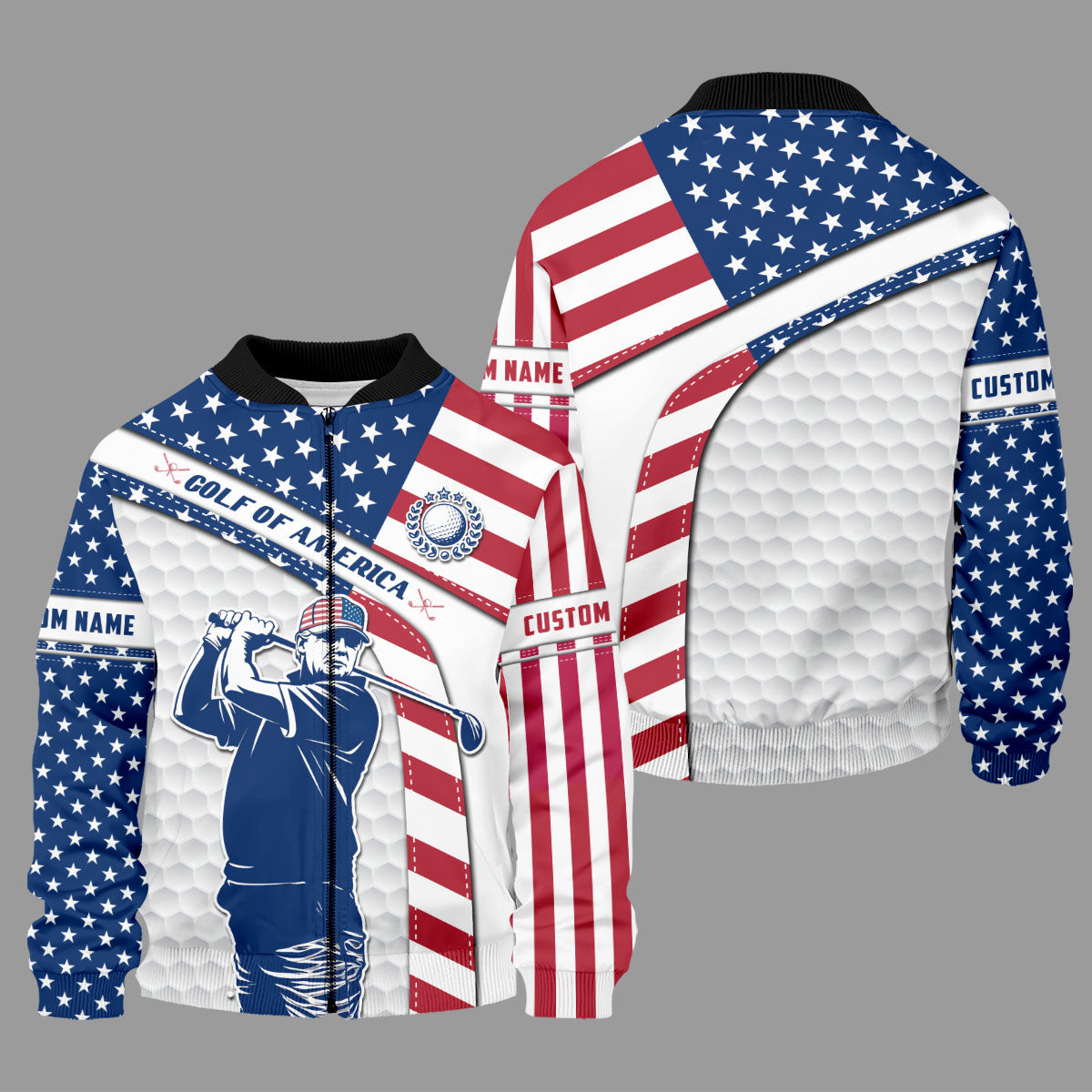 Funny Trump Golf Of America Custom Polos For Men, Mens Golf Gift, Golfing Apparel, Mens Polo Shirts